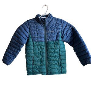 Columbia Kids Omni-Heat Jacket Blue & Green Medium 10-12